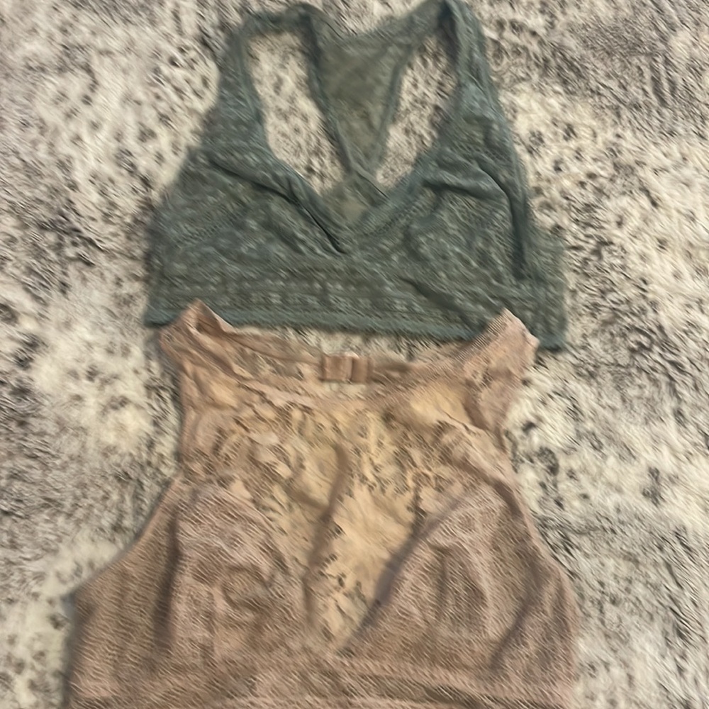 2. Victoria secret medium lace bralettes 
Signs of wash&wear reflected in price